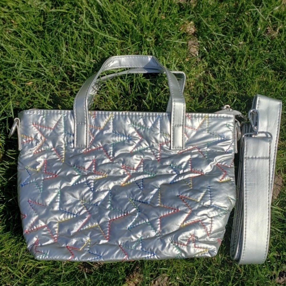 Bari Lynn Rainbow Star Crossbody Bag